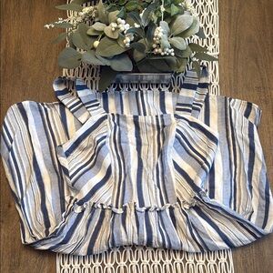 Altar’d State White and Blue Dress